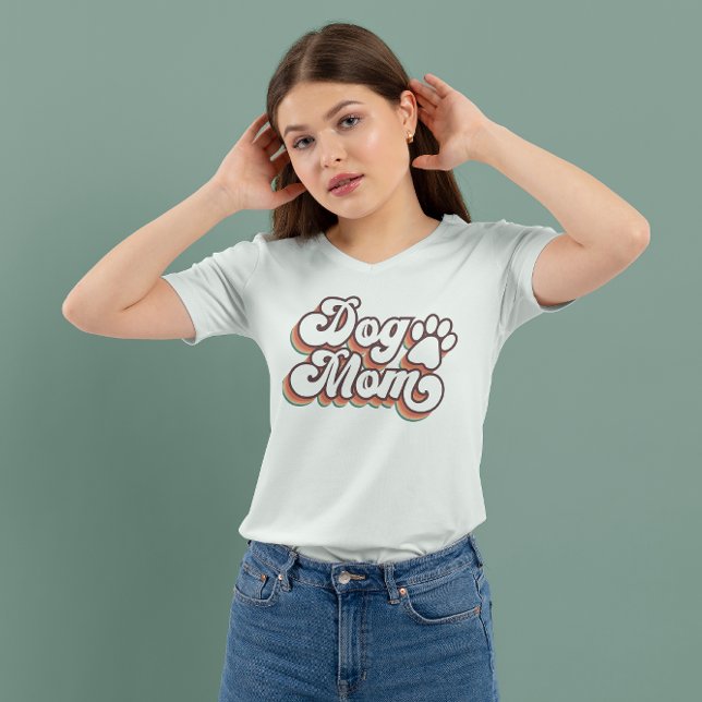 Camiseta Vintage Dog Mãe T-shirt (Criador carregado)