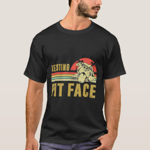 Camiseta Vintage Dog Pitbull Resting Pit Face Pitbull - Nov