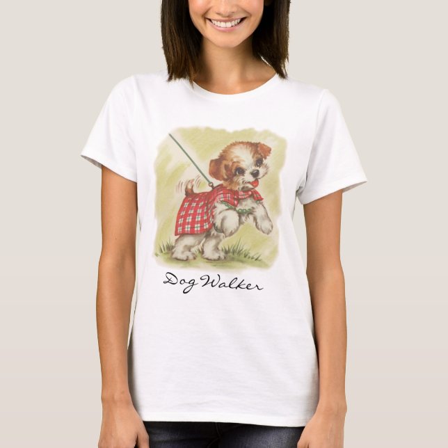 Camiseta Vintage Dog Walker T-Shirt (Frente)