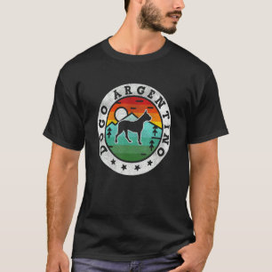 Camiseta Vintage Dogo Argentino Retro Dog Pai Mãe