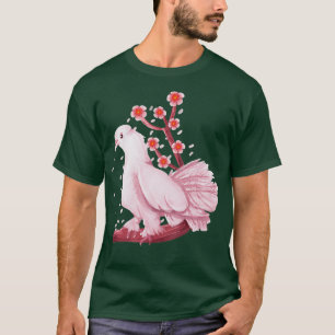 Camiseta Vintage Dove Pigeon Bird Shirt Gift Japonês
