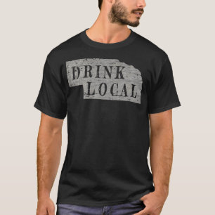 Camiseta Vintage Drink, cerveja de artesanato local, Nebras