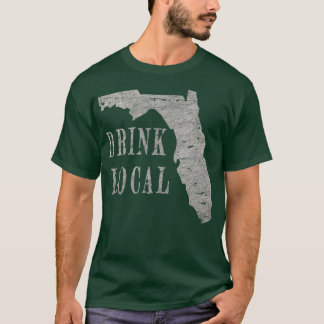 Camiseta Vintage Drink Local artesanato Cerveja Flórida