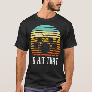 Camiseta Vintage Drummer Id Atingiu Os Tambores De Percussã