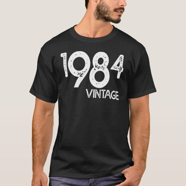 Camiseta Vintage E Nascer Em 1984 (Frente)