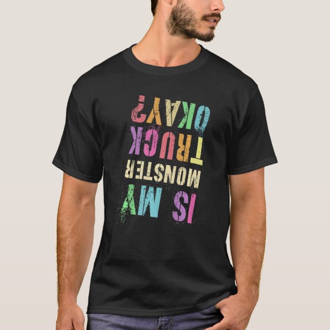 Camiseta Vintage É O Meu Caminhão Monstro. (Frente)