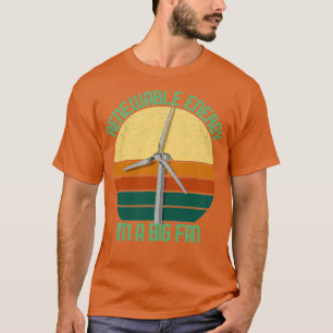 Camiseta Vintage Earth Day Renewable Energy Ix27m A Big Fan