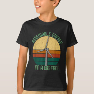 Camiseta Vintage Earth Day Renewable Energy Sou Um Grande V