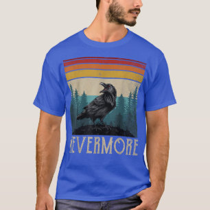 Camiseta Vintage Edgar Allan Poe Quoth O Raven Nunca Mais