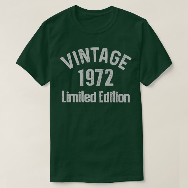 Camiseta Vintage edição limitada de 19724 (Frente do Design)
