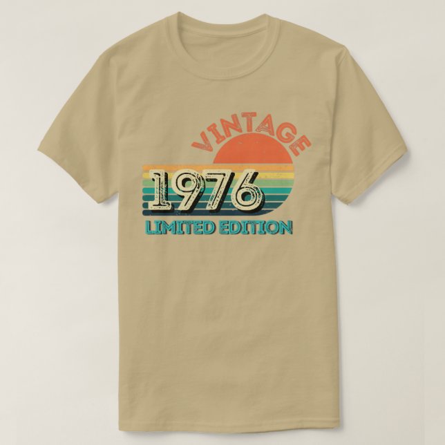 Camiseta Vintage edição limitada de 19762 (Frente do Design)
