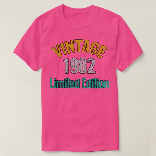 Camiseta Vintage edição limitada de 19824 (Frente do Design)