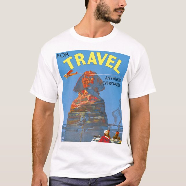 Camiseta Vintage Egito Air Viagem Advertisement (Frente)