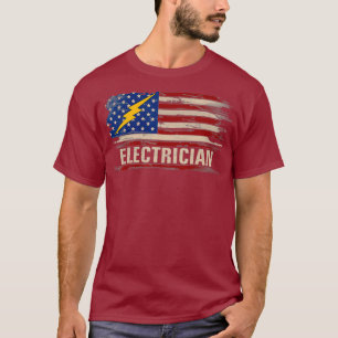 Camiseta Vintage Eleicial American Flag Gift