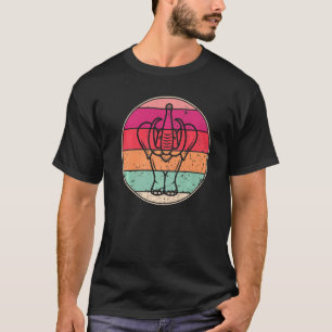 Camiseta Vintage Elephant Retro Elephant Silhouter Animal