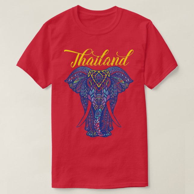 Camiseta Vintage Elephant Tailândia (Frente do Design)