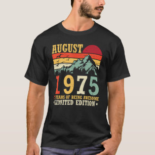 Camiseta Vintage Em Agosto De 1975, 47 Anos Sendo Espetacul
