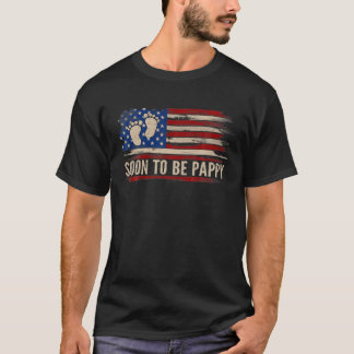 Camiseta Vintage em breve será Pappy American Flag Da Padre