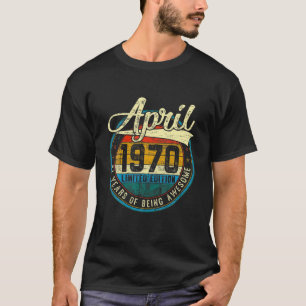 Camiseta Vintage em desgosto abril de 1970 51Ruas Aniversár