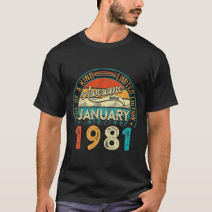 Camiseta Vintage em desgosto incrível desde janeiro de 1981
