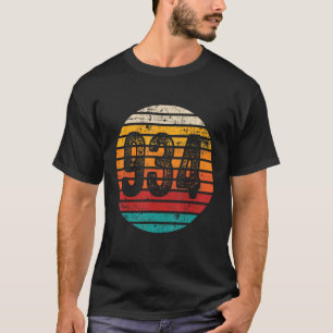 Camiseta Vintage em desgosto Sunset 934 Area Code