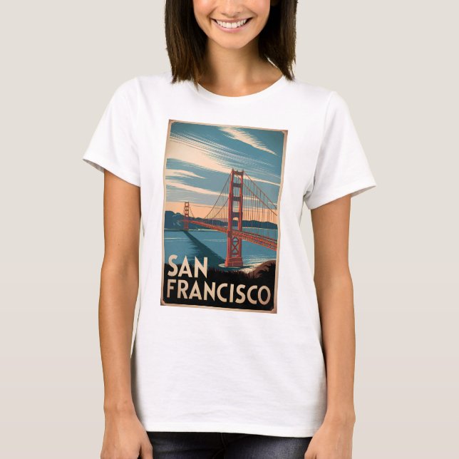 Camiseta Vintage em São Francisco EUA (Frente)