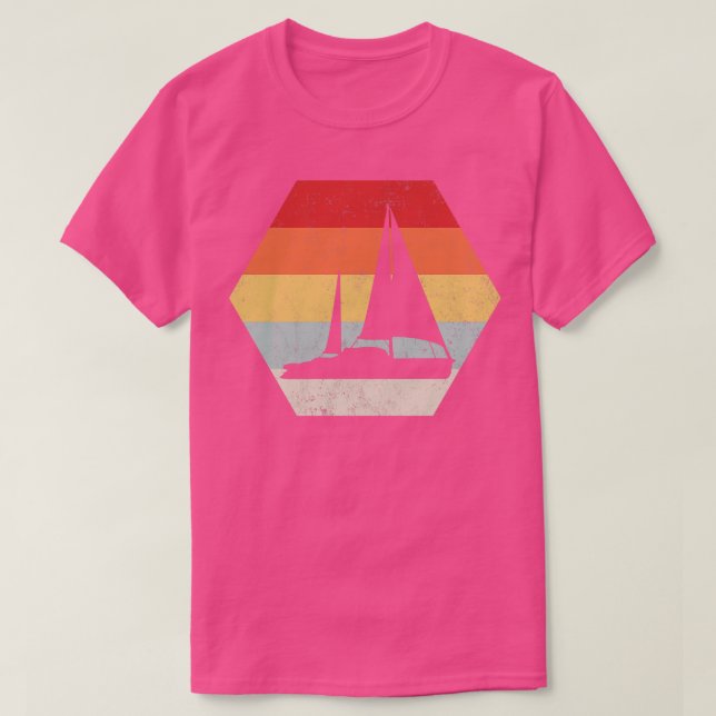 Camiseta Vintage em veleiro (Frente do Design)