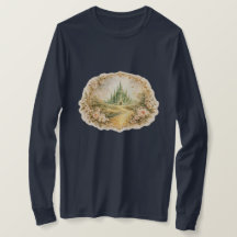 Camiseta Vintage Emerald Castle Manga Longa