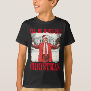 Camiseta Vintage Engraçada Trump Humoroso Eu Estarei Em Cas