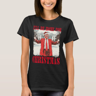 Camiseta Vintage Engraçada Trump Humoroso Eu Estarei Em Cas