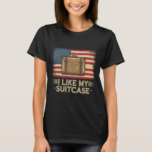 Camiseta Vintage Engraçado Eu Gosto Da Minha Mala Tumulto M