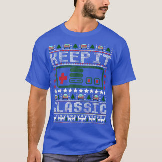 Camiseta Vintage Engraçado Mantenha-O Clássico Jogos Feios 