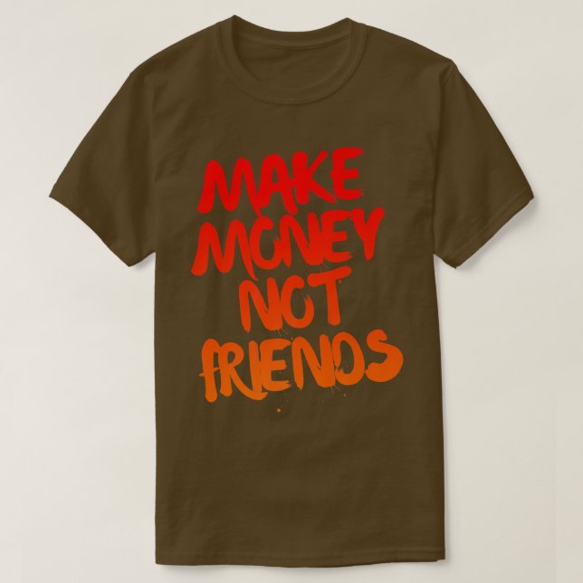 Camiseta Vintage Entrepreneur Motivation Make Money Not Fri (Frente do Design)