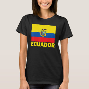 Camiseta Vintage Equador - Orgulho de Bandeira do Equador -