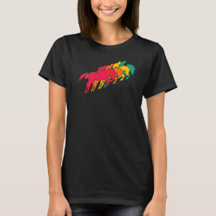 Camiseta Vintage Equestrian Sport Retro Horse Rider Dressag