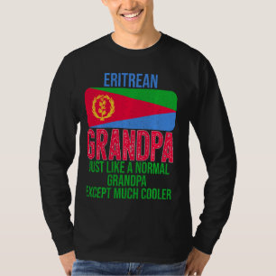 Camiseta Vintage Eritrean Avô Eritreia Bandeira Do Padre S