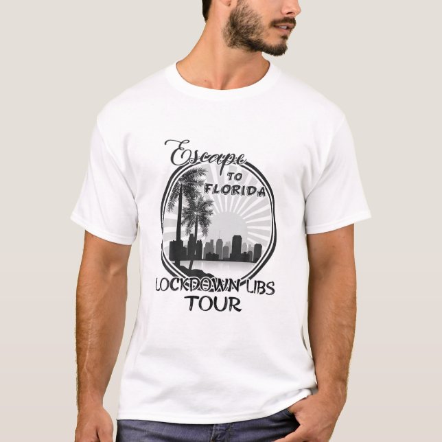 Camiseta Vintage Escape Para Flórida Tee (Frente)