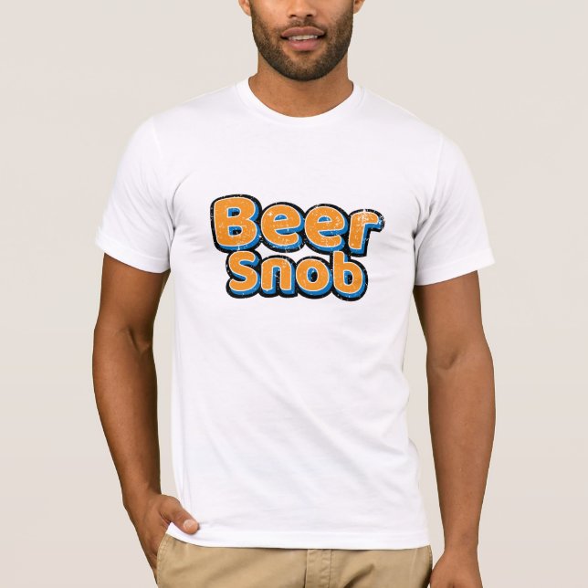 Camiseta Vintage Esnobe de Cerveja (Frente)