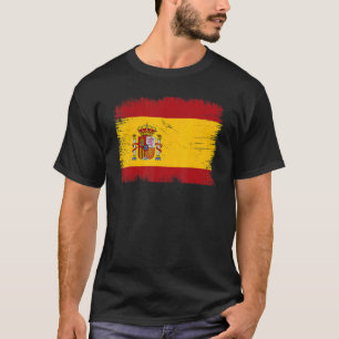 Camiseta Vintage Espanha Flag Dia da Independência Espanhol