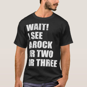 Camiseta Vintage Espere Eu Vejo Um Presente Geológico Engra
