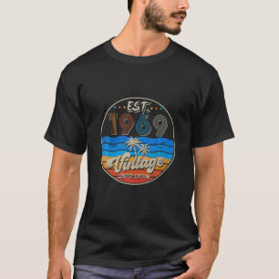Camiseta Vintage Est. 1969 53º Nascer De Aniversário Em 1