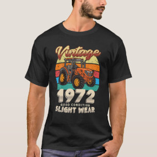 Camiseta Vintage Est 1972 Farmer Trator 50º Aniversário 5
