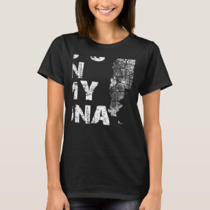 Camiseta Vintage Está no Meu DNA Argentina Mapa do Arte
