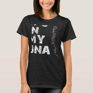 Camiseta Vintage Está no Meu DNA Chile Mapeia Impressão Dig