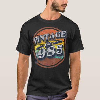 Camiseta Vintage estabeleceu 1985 37th Retro de Festa de an