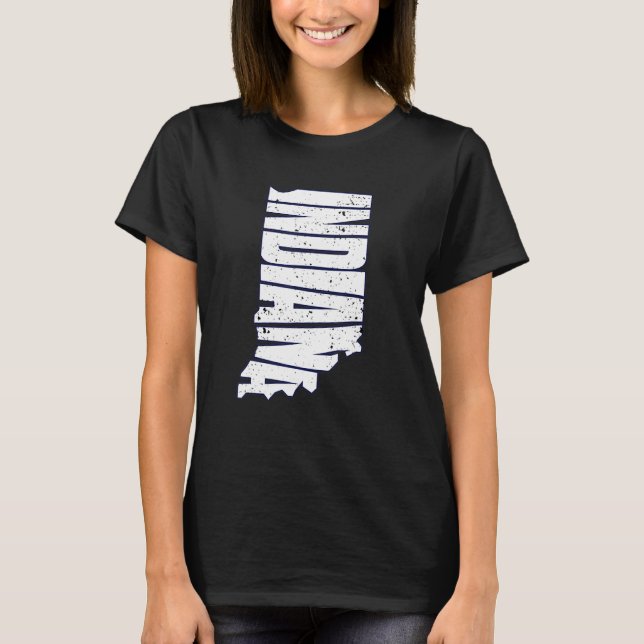 Camiseta Vintage Estado de Indiana (Frente)