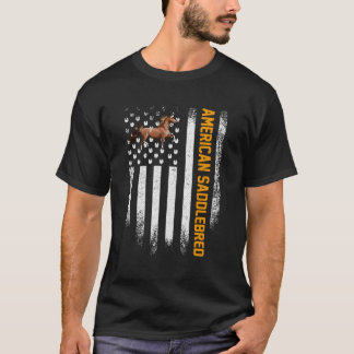 Camiseta Vintage Estados Unidos Bandeira Americana Saddlecr
