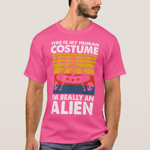 Camiseta Vintage Este É O Meu Figurino Humano. Sou Realment