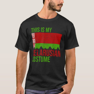 Camiseta Vintage Este É O Meu Traje De Bandeira Bielorrusso