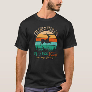 Camiseta Vintage Estou Em Forma Fit Ness Veado No Meu Freez